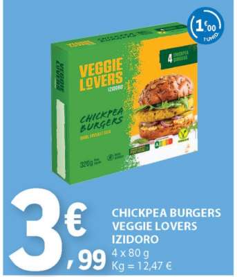 Chickpea Burgers Veggie Lovers Izidoro