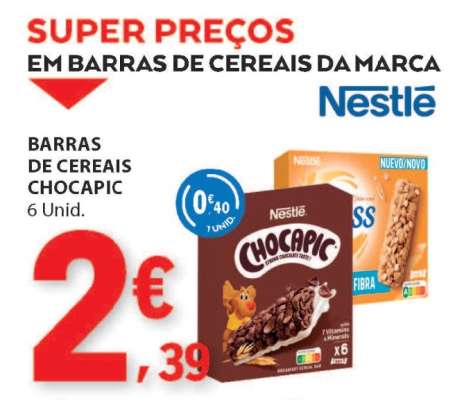 BARRAS DE CEREAIS CHOCAPIC