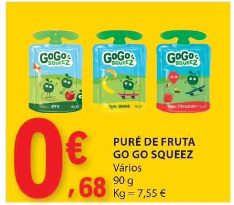 PURÉ DE FRUTA GO GO SQUEEZ
