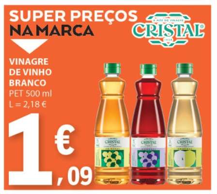 VINAGRE DE VINHO BRANCO CRISTAL