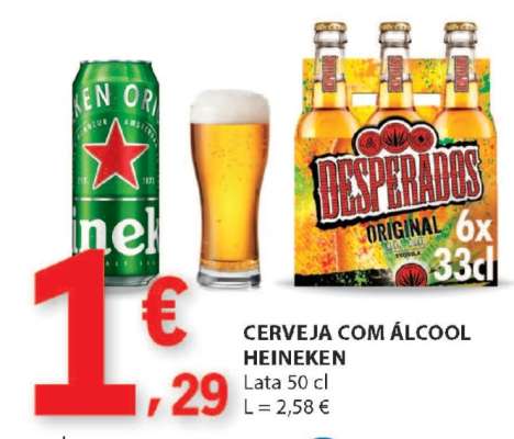 CERVEJA COM ÁLCOOL HEINEKEN