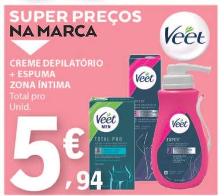 Veet Creme Depilatório + Espuma Zona Íntima