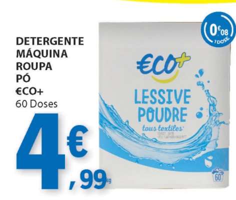 Detergente Máquina Roupa Pó €CO+