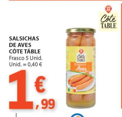 Salsichas de Aves Côté Table