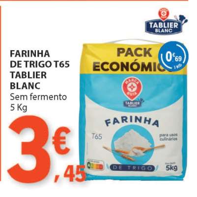 Farinha de Trigo T65 Tablier Blanc