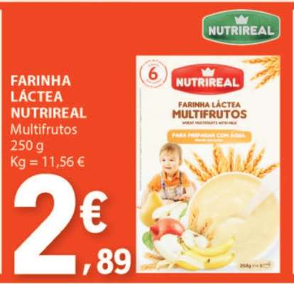 Farinha Láctea NutriReal Multifrutos