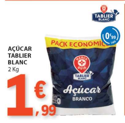 Açúcar Tablier Blanc 2 Kg