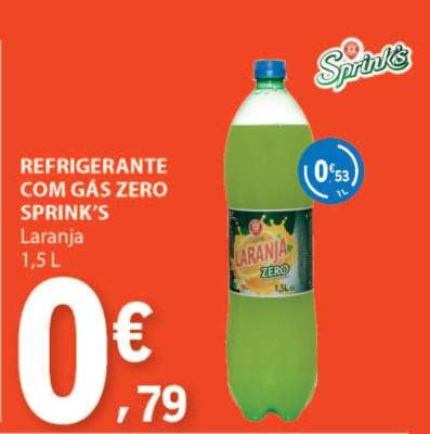 Refrigerante com Gás Zero Sprink's Laranja