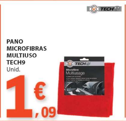 PANO MICROFIBRAS MULTIUSO TECH9