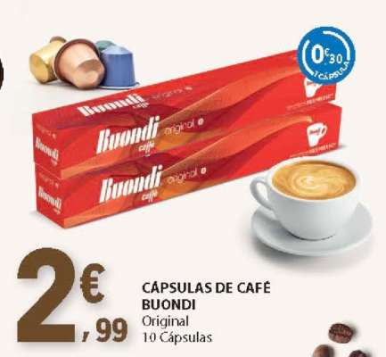 Cápsulas de Café Buondi