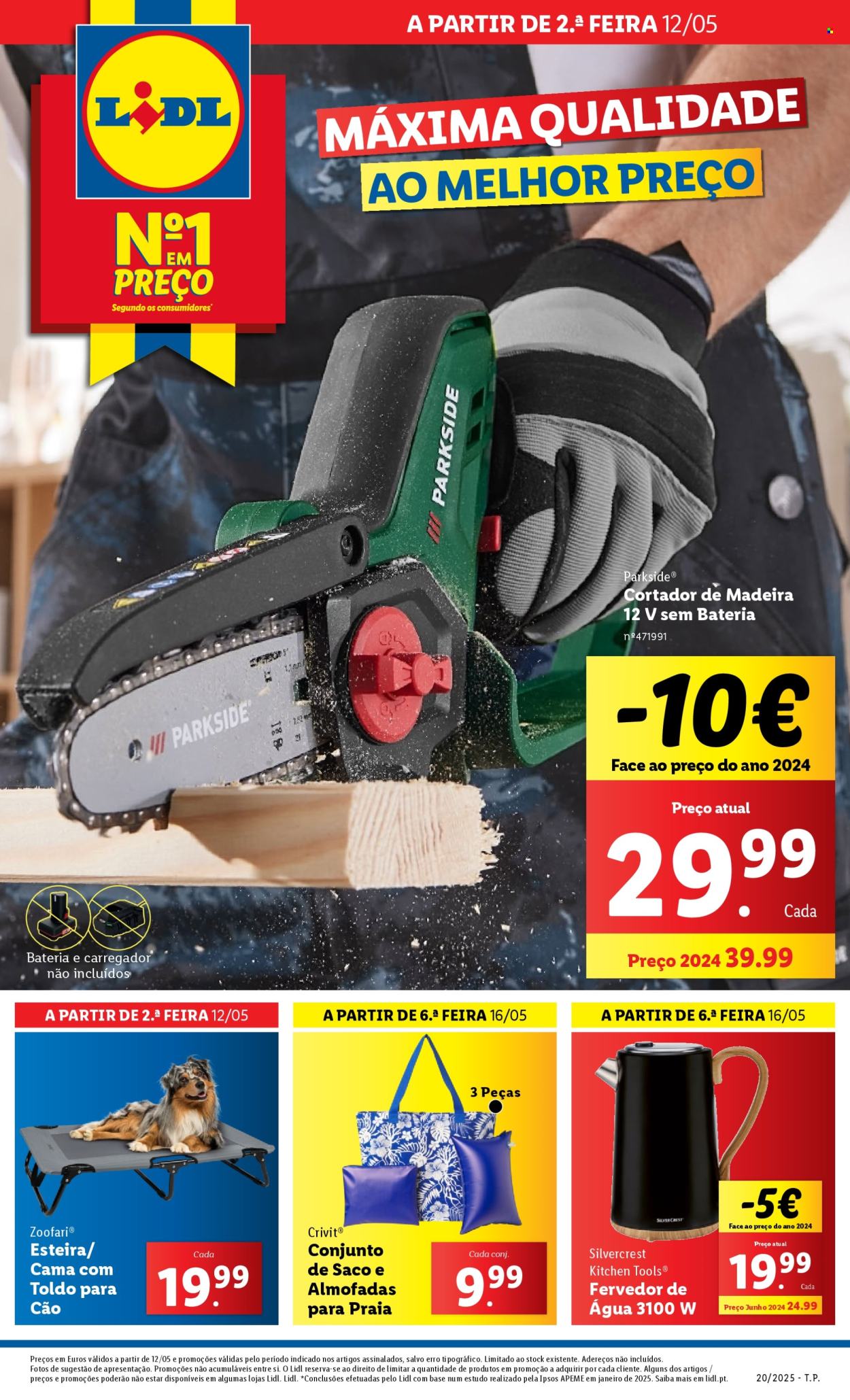 Folheto Lidl - 12.5.2025 - 18.5.2025. Página 1