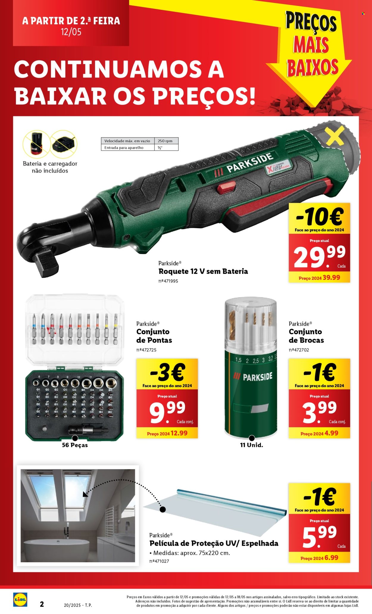 Folheto Lidl - 12.5.2025 - 18.5.2025. Página 1