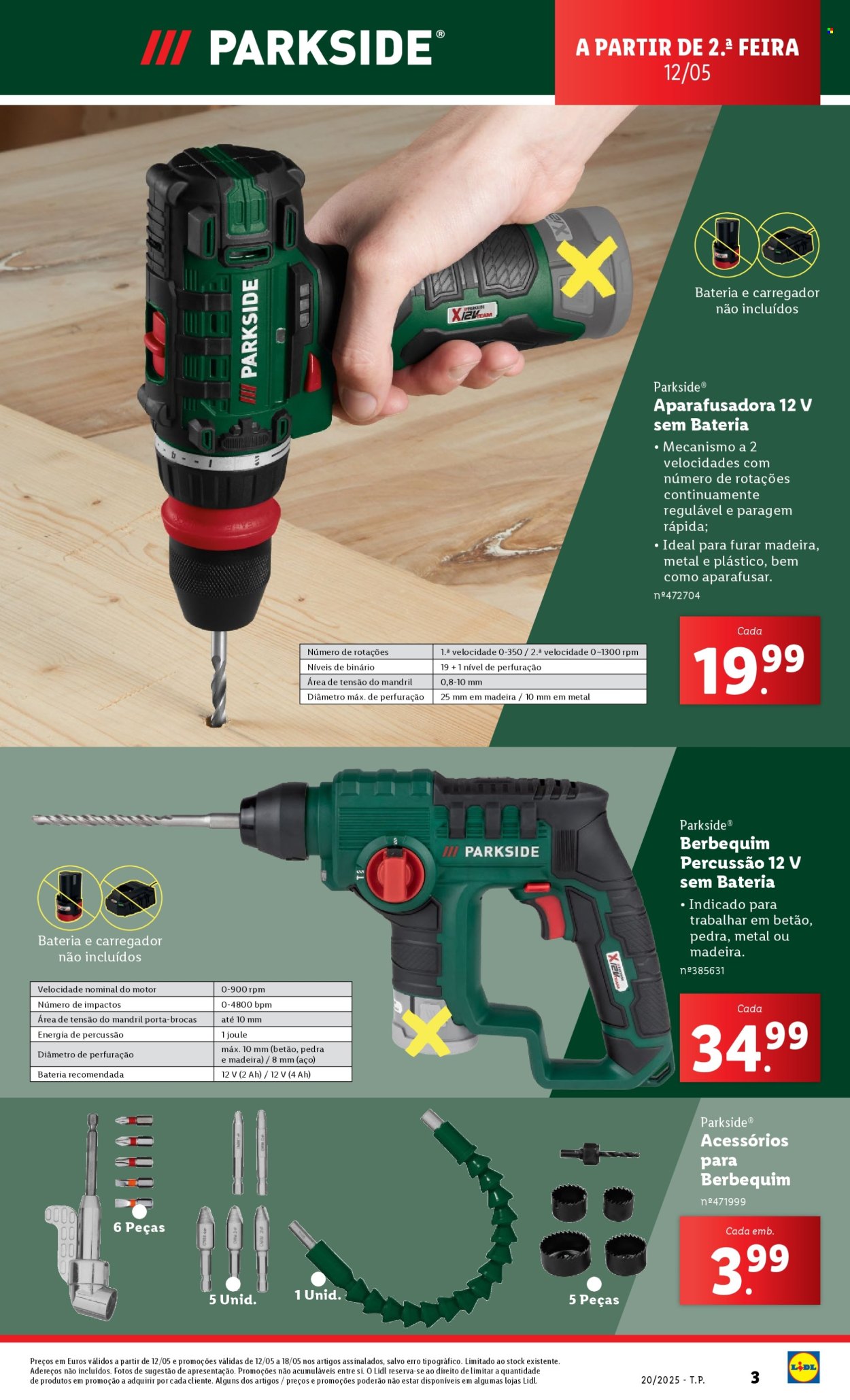 Folheto Lidl - 12.5.2025 - 18.5.2025. Página 1