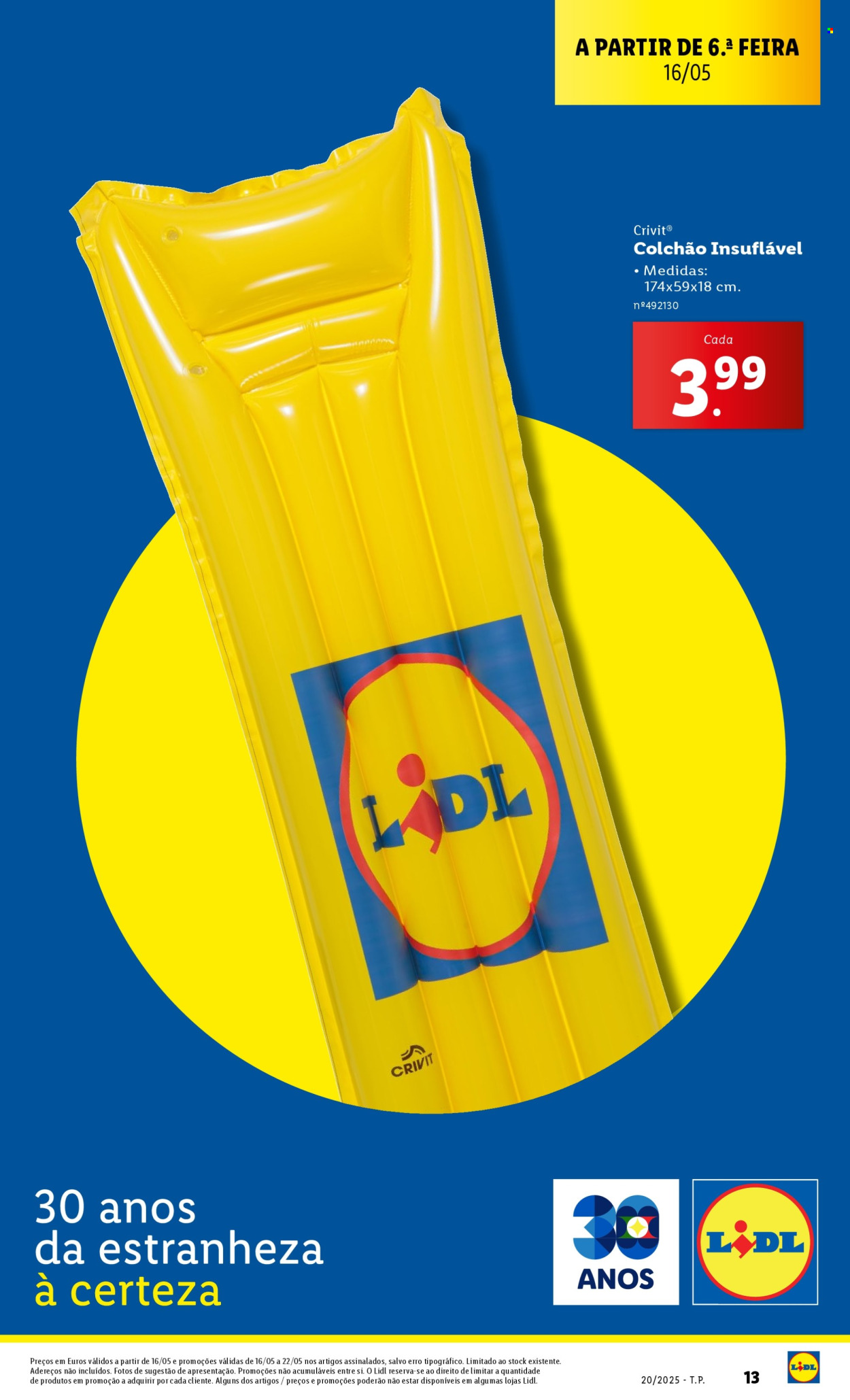 Folheto Lidl - 12.5.2025 - 18.5.2025. Página 1
