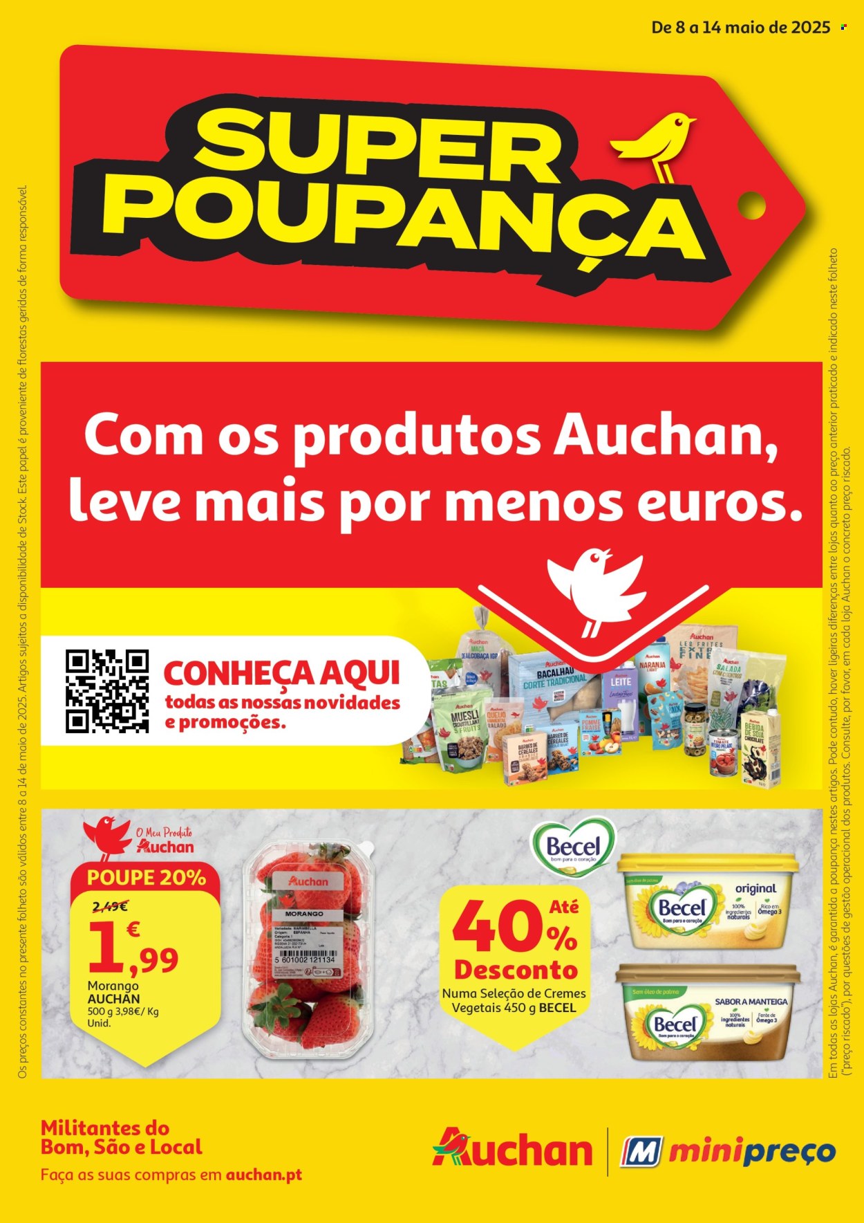 Folheto Auchan - 8.5.2025 - 14.5.2025. Página 1