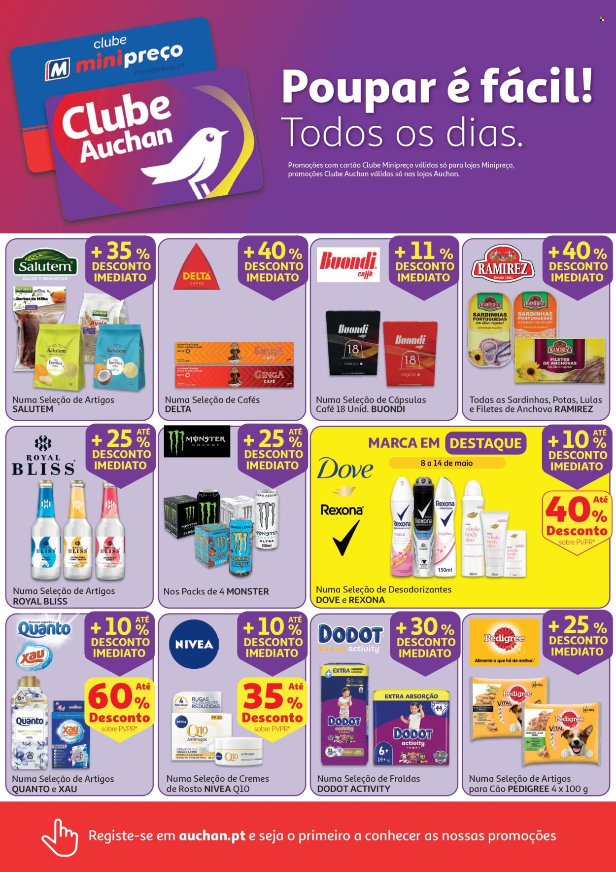 Folheto Auchan - 8.5.2025 - 14.5.2025. Página 1