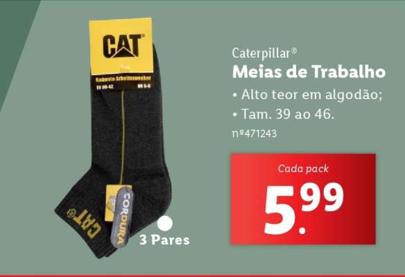 Caterpillar Meias de Trabalho