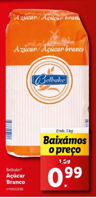 Belbake Açúcar Branco