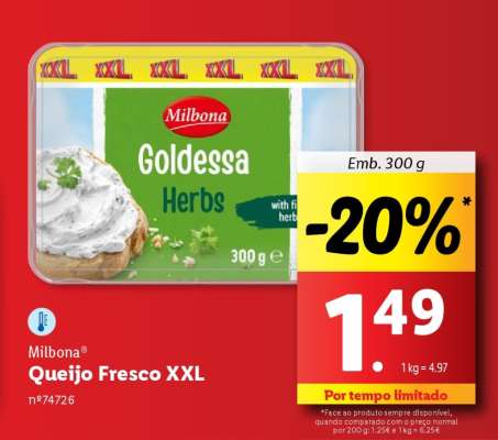 Milbona Queijo Fresco XXL