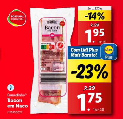 Fumadinho Bacon em Naco