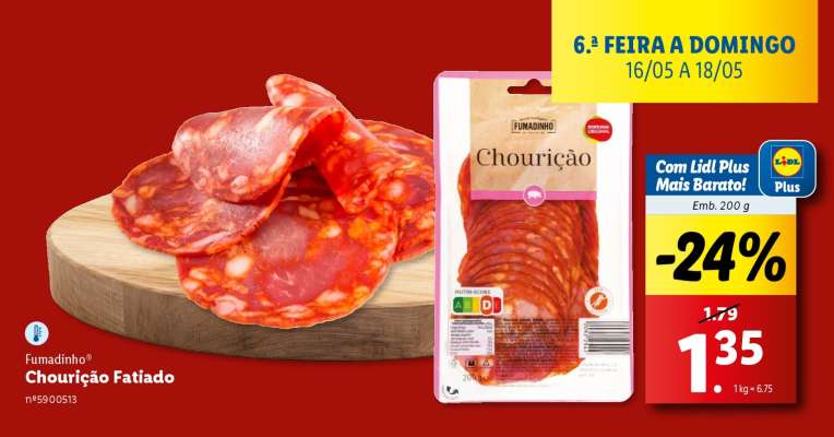 Chourição Fatiado