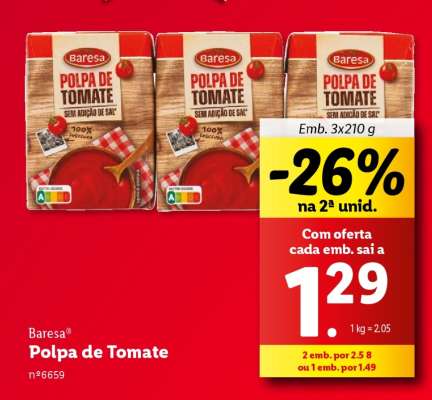 Baresa Polpa de Tomate