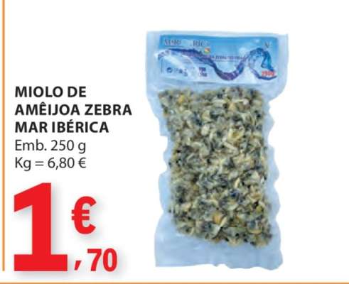 MIOLO DE AMÊIJOA ZEBRA MAR IBÉRICA