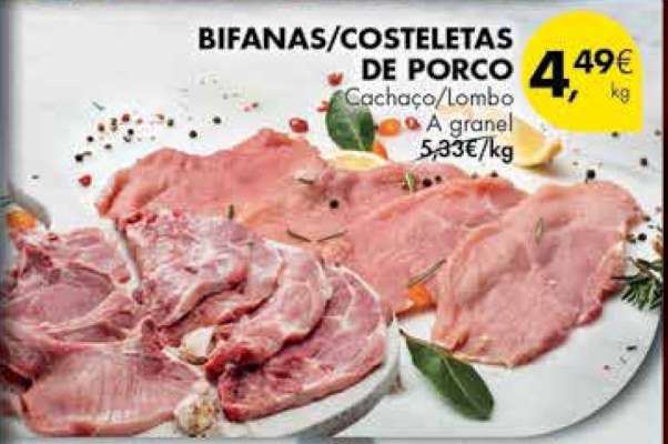 Bifanas/Costeletas de Porco