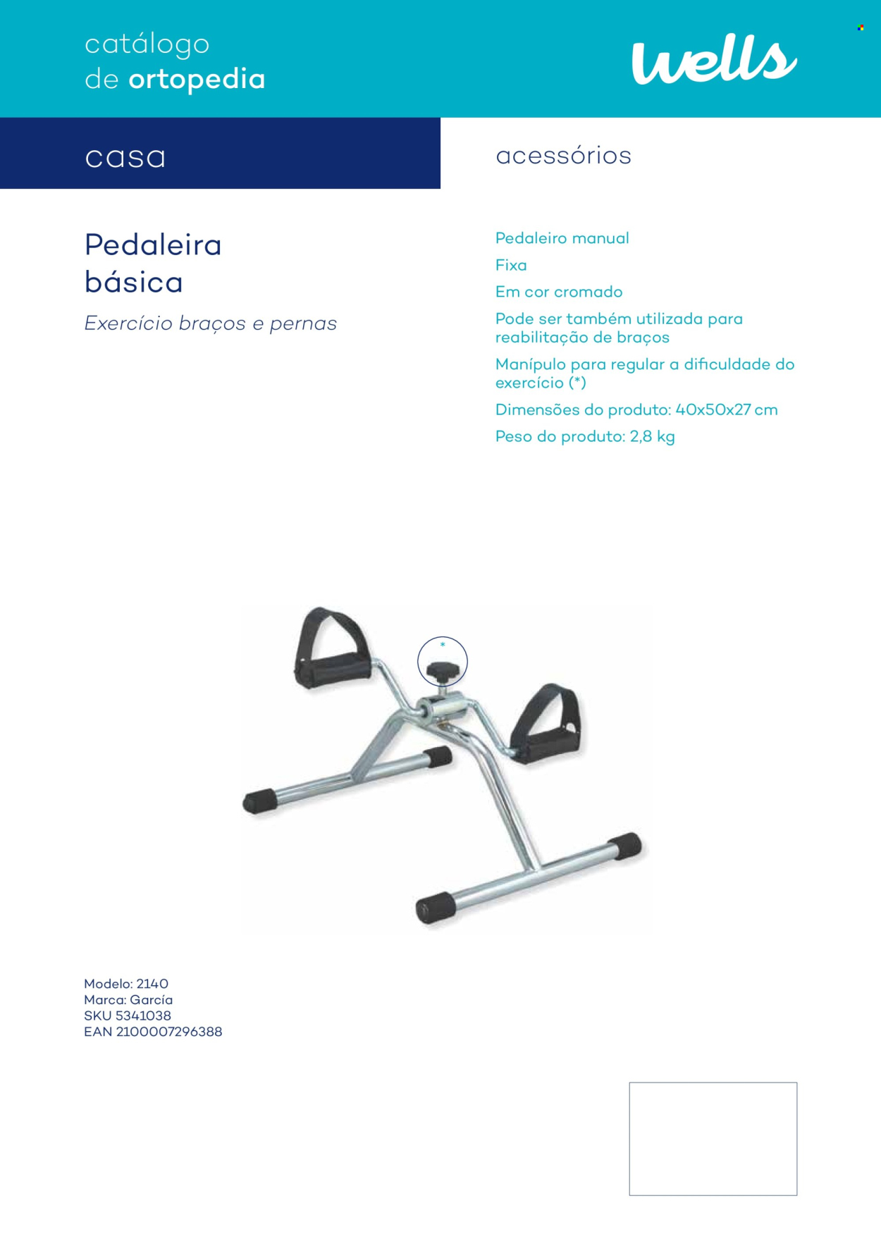Folheto Well's. Página 104