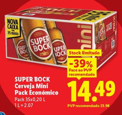 Super Bock Cerveja Mini Pack Econômico