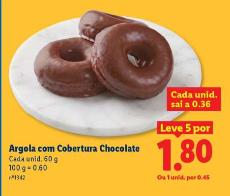 Argola com Cobertura Chocolate