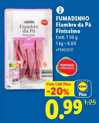 Fumadinho Fiambre da Pá Finíssimo
