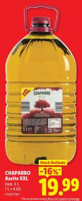 CHAPARRO Azeite XXL