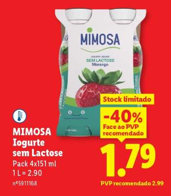 Mimosa Iogurte sem Lactose