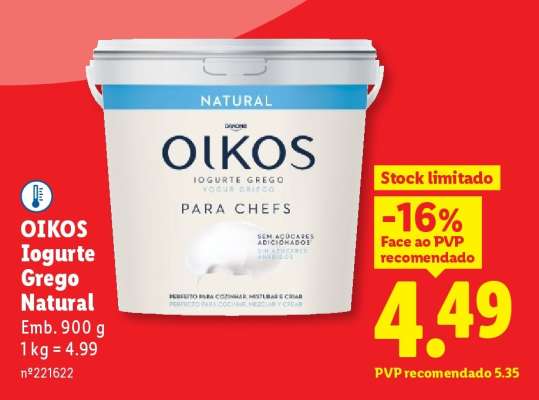 OIKOS Iogurte Grego Natural