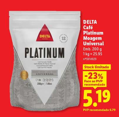 DELTA Café Platinum Moagem Universal