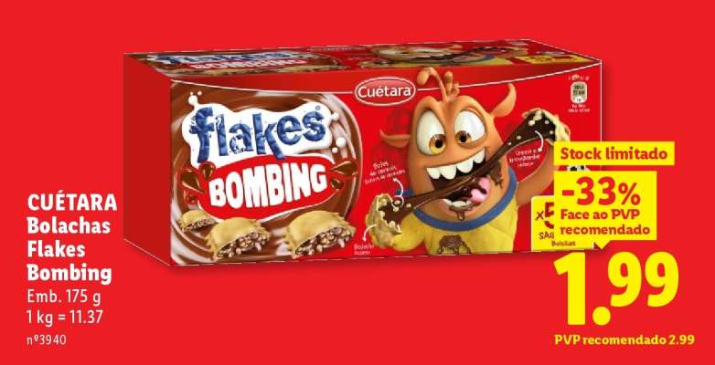 CUÉTARA Bolachas Flakes Bombing
