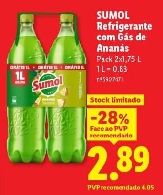 SUMOL Refrigerante com Gás de Ananás