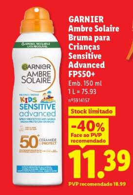 GARNIER Ambre Solaire Bruma para Crianças Sensitive Advanced FPS50+