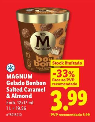 MAGNUM Gelado Bonbon Salted Caramel & Almond