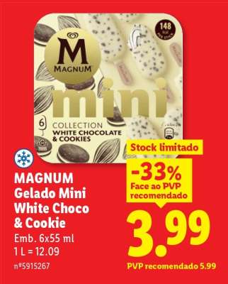 MAGNUM Gelado Mini White Choco & Cookie
