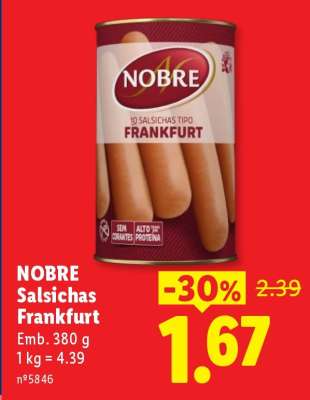NOBRE Salsichas Frankfurt
