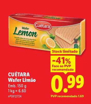 Cuétara Wafer Limão