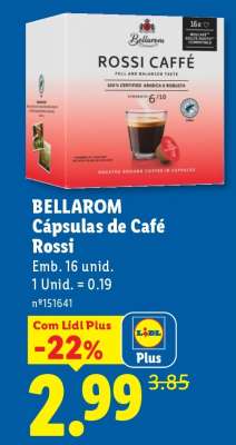 BELLAROM Cápsulas de Café Rossi