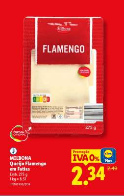 MILBONA Queijo Flamengo em Fatias