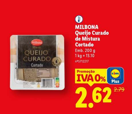MILBONA Queijo Curado de Mistura Cortado
