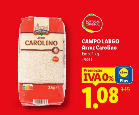 CAMPO LARGO Arroz Carolino