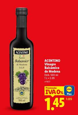 ACENTINO Vinagre Balsâmico de Modena