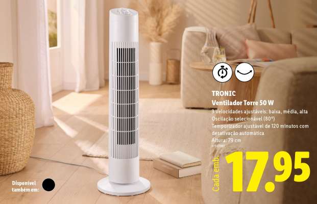 TRONIC Ventilador Torre 50 W