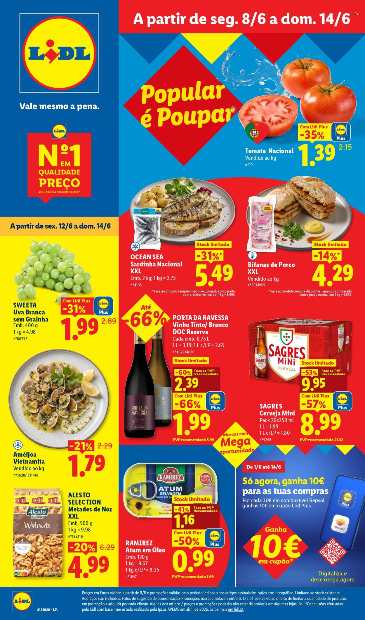Folheto Lidl - 8.6.2026 - 14.6.2026. Página 1